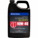 10W-40 4 Stroke Full Synthetic Marine Engine Oil, 1 Gallon