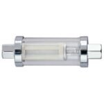 Glass View In-Line Fuel Filter with 1/4", 3/8" & 5/16" Barbed Fittings
